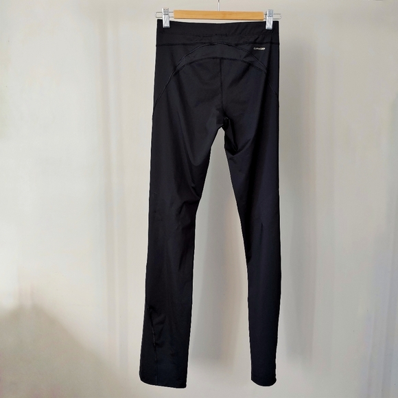 Adidas Yoga Pants Athletic Pants Size Small Black Green Climacool Flare Legging - Picture 8 of 14